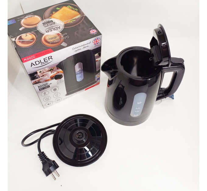 Електрочайник Adler AD 1380b 1л 2200Вт Black
