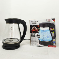 Чайник электрический Adler AD 1274 1,7л 2200Вт пластиковый с автоматическим отключением Black
