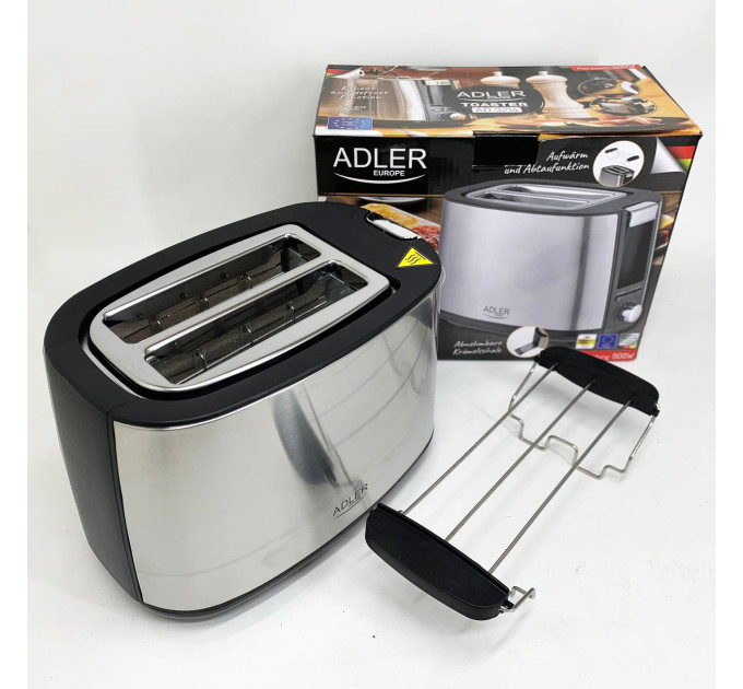 Тостер Adler AD 3214 900Вт 7 режимов обжаривания автоматическое отключение