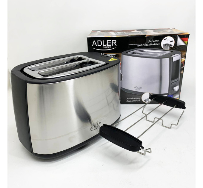 Тостер Adler AD 3214 900Вт 7 режимов обжаривания автоматическое отключение