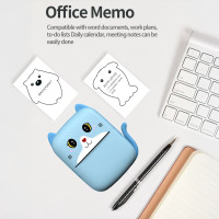Портативный детский термопринтер с Bluetooth A8 Cat мини принтер для телефона Blue
