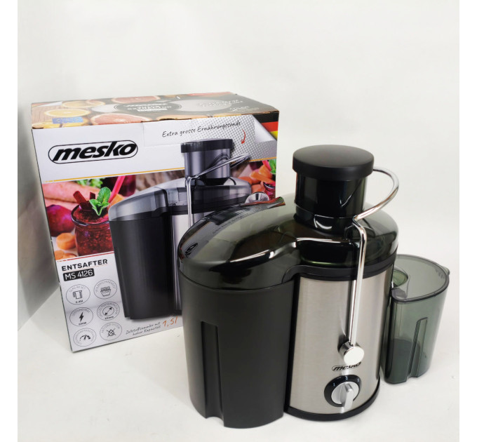 Соковыжималка центробежная Mesko MS 4126b 600Вт