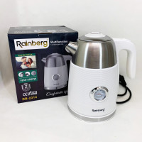 Чайник електричний з датчиком температури Rainberg RB-2314 2200Вт 1.7л White