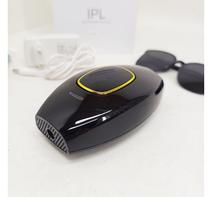 Женский портативный домашний фотоэпилятор для тела IPL Hair Removal Device для всех типов волос Black