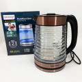Електрочайник Rainberg RB-2312 скляний дисковий чайник 2.2л 2200Вт Brown