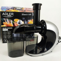 Соковитискач шнековий для цитрусових фруктів та овочів Adler AD 4130 домашній електричний на 150Вт