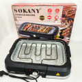 Барбекю электрический гриль Sokany SK-07054 2000Вт настольный бездымный для приготовления мяса и овощей