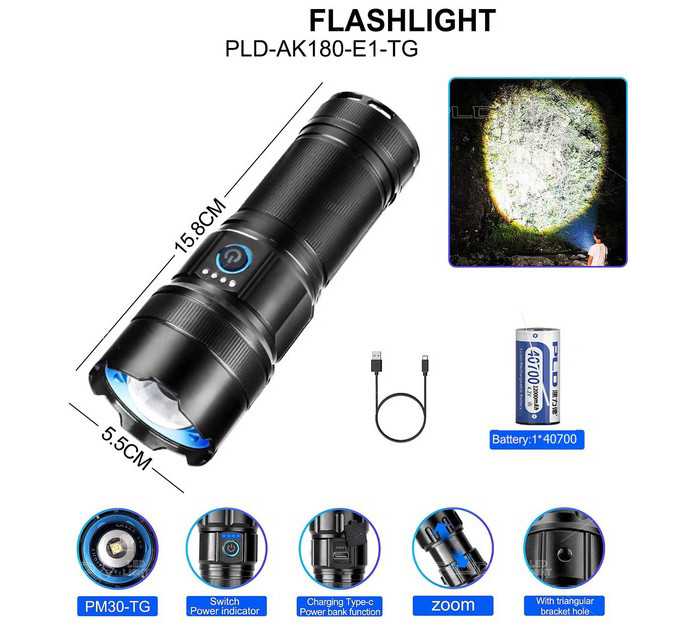 Ліхтар AK180 WHITE LASER LED PM30-TG