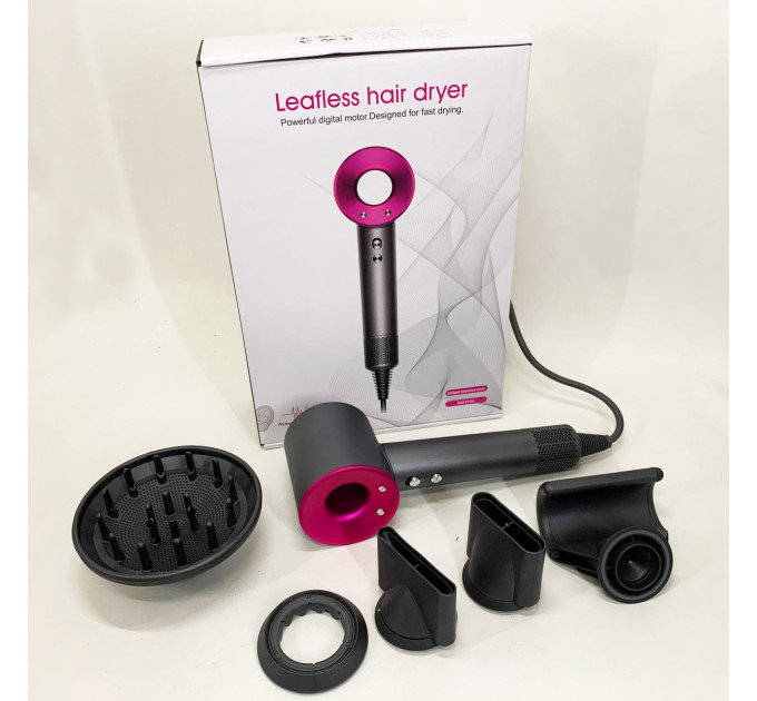 Фен Super Hair Dryer з 5 насадками для швидкого сушіння та укладання волосся