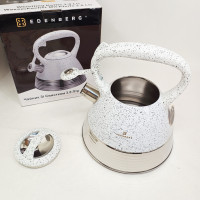 Чайник Edenberg EB-8827 нержавіюча сталь зі свистком 3л White