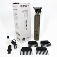 Машинка для стрижки волос Vintage T9-1 BRONZE 4 насадки
