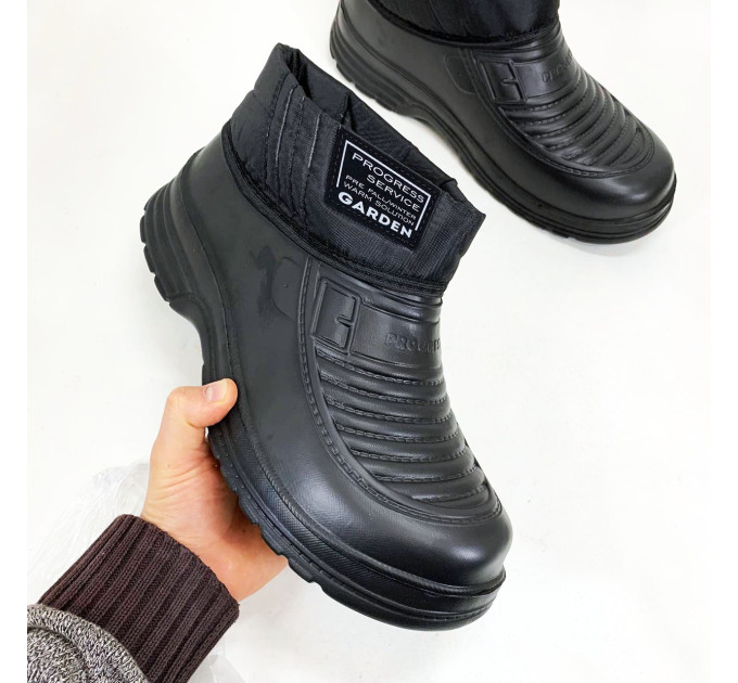 Калоші чоловічі чорні утеплені 46р 28,5см, Спец черевики чоловічі, Бурки повстяні