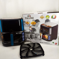Аэрофритюрница T.K.Line TK00273 12 л с Wi-Fi Tuya Smart, 2 ТЭНами, LED-дисплеем и керамической чашей