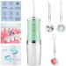 Ирригатор для чистки зубов и полости рта Oral Irrigator с аккумулятором и сменными насадками Green