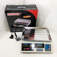 Ваги торговельні MATARIX MX-410A 50 кг електронні з калькулятором 220 В