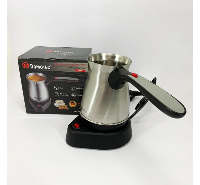 Електрична міні кавоварка електротурка Domotec MS-127 0.5л