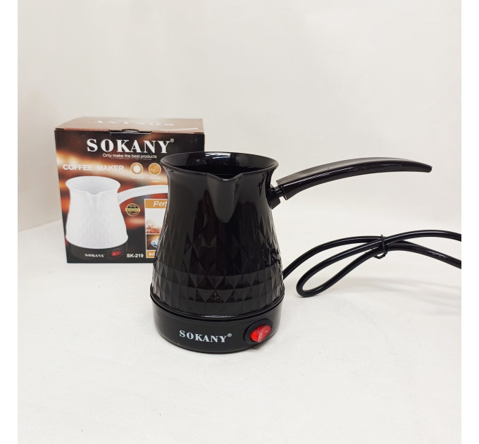 Електрична турка Sokany SK-219 500мл 500Вт для кави Black