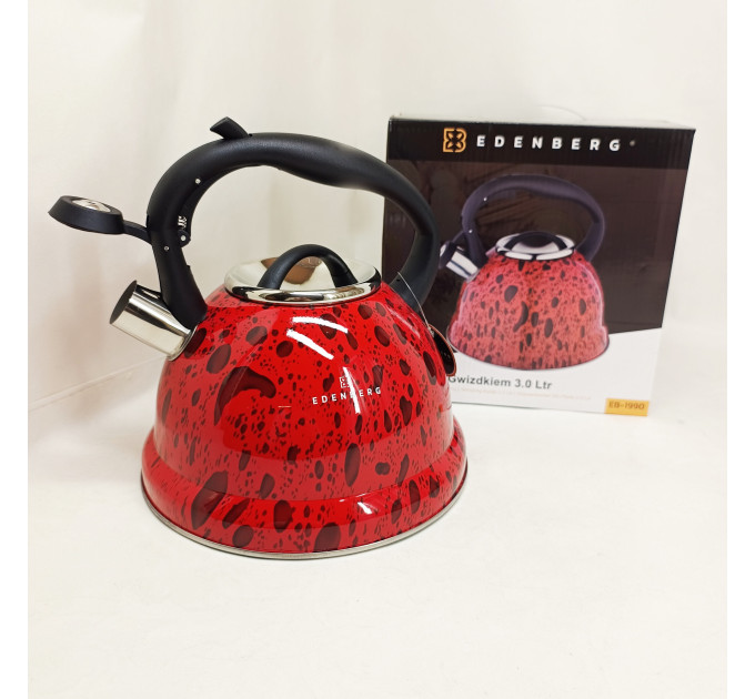 Чайник со свистком Edenberg EB-1990 3л Red