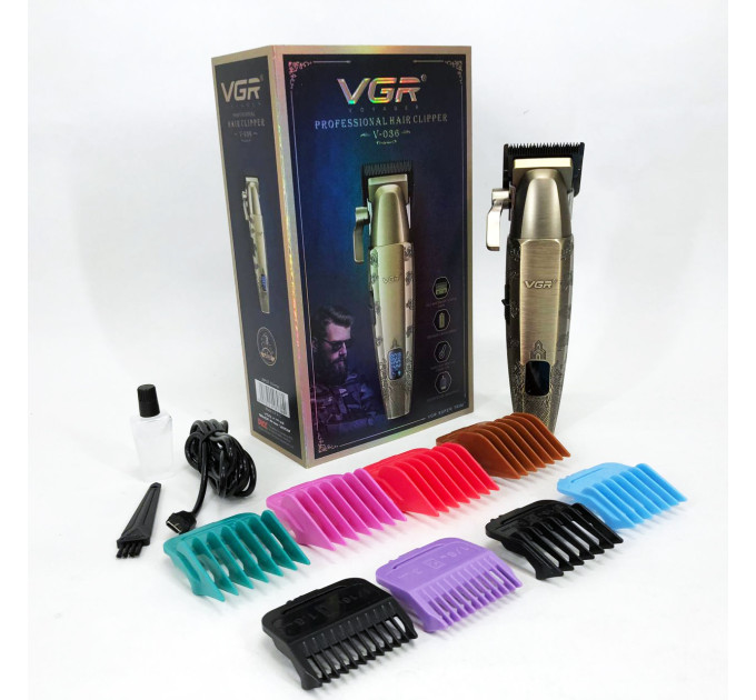 Акумуляторна машинка для стрижки VGR V-036