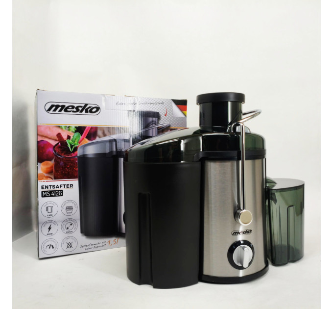 Соковыжималка центробежная Mesko MS 4126b 600Вт