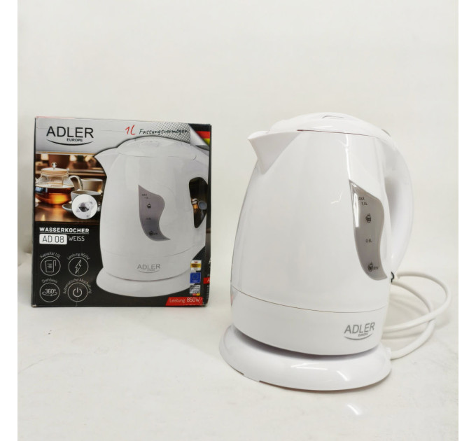 Электрочайник Adler AD 08 1.0л White