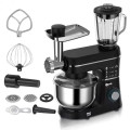Кухонний комбайн Domotec MS-6676B 5в1 10л 1400Вт міксер/м'ясорубка, стаціонарний планетарний тістоміс