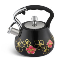 Чайник зі свистком Edenberg EB-8842 з нержавіючої сталі з турбо індукційним капсульним дном 3л Black