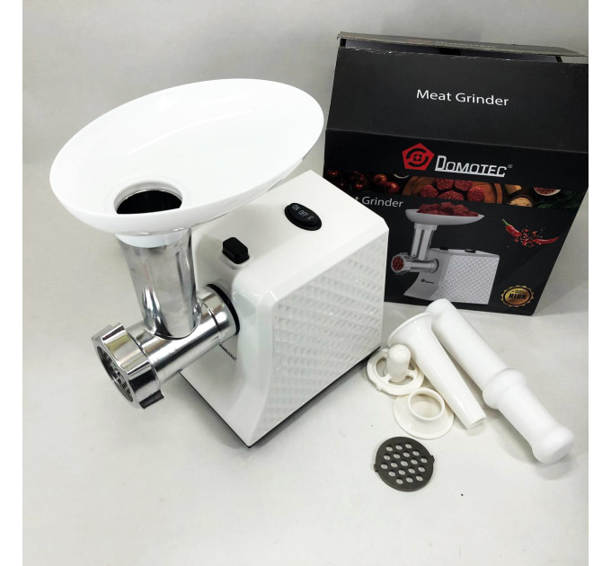 Электрическая Мясорубка Domotec R3391 2000W, Мощная компактная мясорубка для дома 3 в 1