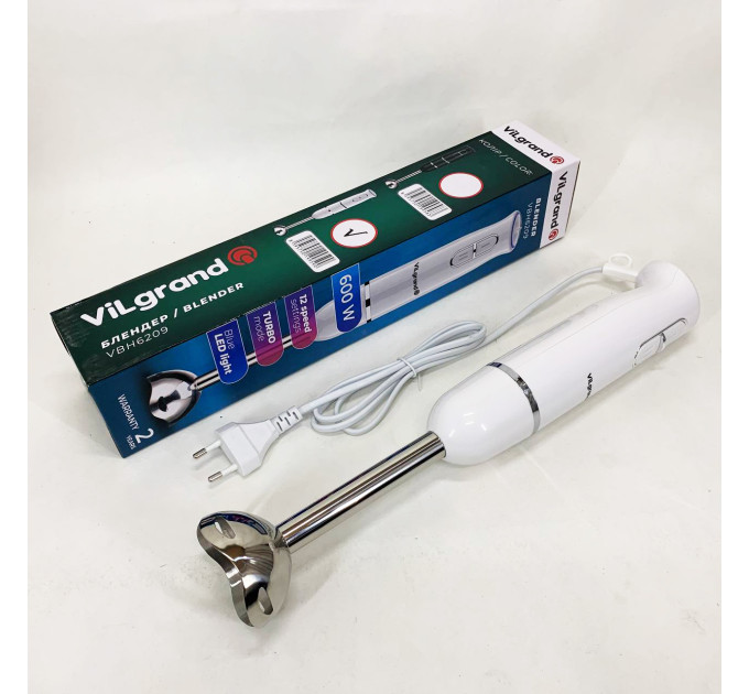 Блендер ViLgrand VBH6209. Цвет: белый