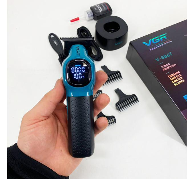 Тример для стрижки волосся VGR V-886T BLUE 8000RPM