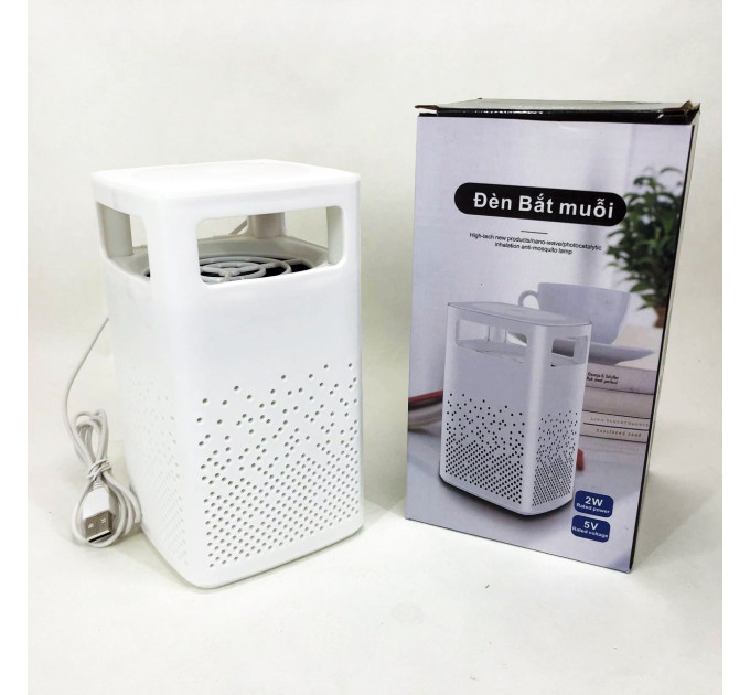Лампа від комарів USB Bug Zapper Fly. Колір: білий