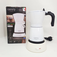 Гейзерна кавоварка електрична Camry Moka CR 4415 White