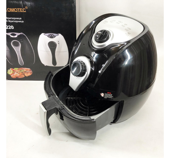 Аэрофритюрница Мультипечь Аэрогриль Domotec MS-3220 1300Вт 4.5л Безмасляная с Таймером Black