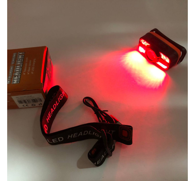 Налобний ліхтар WH-0188, XPE+SMD, Налобний ліхтар для туризму риболовлі та полювання, Налобна лампа