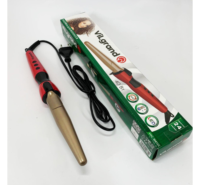 Плойка конусная ViLgrand VHC-3041LC Red
