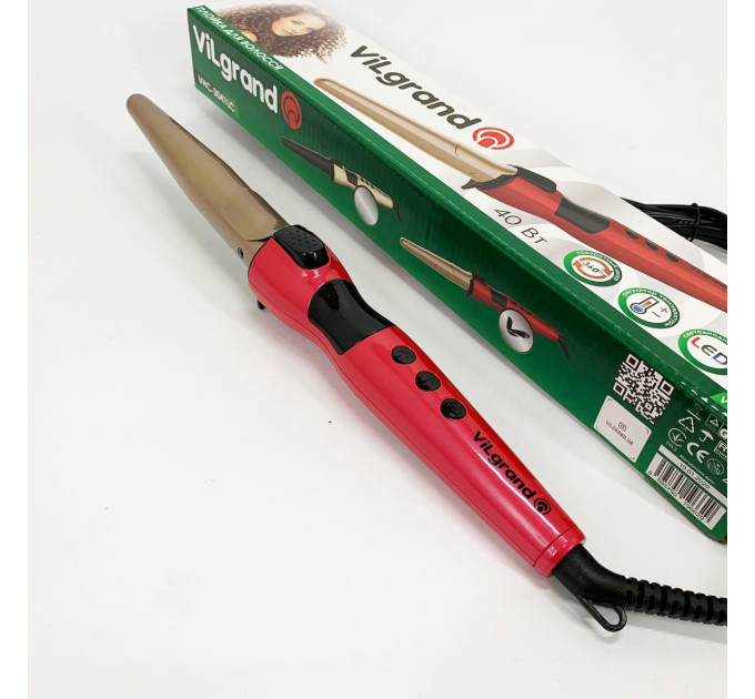 Плойка конусная ViLgrand VHC-3041LC Red