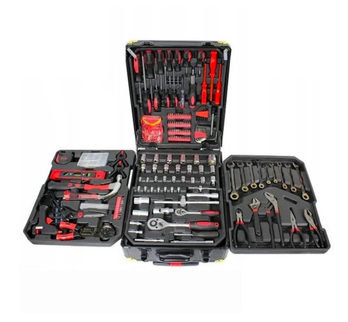 Профессиональный набор инструментов Tools Set KRAFFTEC в чемодане с трещоткой из 408 предметов