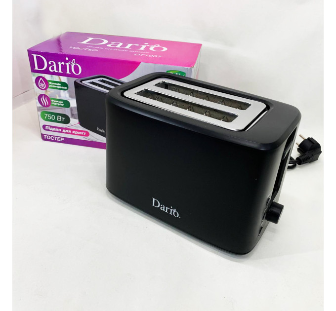 Тостер DARIO DT1007 Black