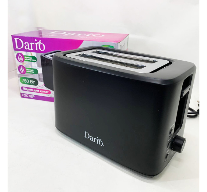 Тостер DARIO DT1007 Black