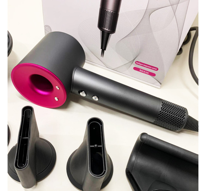 Фен Super Hair Dryer з 5 насадками для швидкого сушіння та укладання волосся