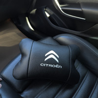 Набір шкіряних подушок Citroën з натуральної італійської шкіри + фірмовий брелок у подарунок