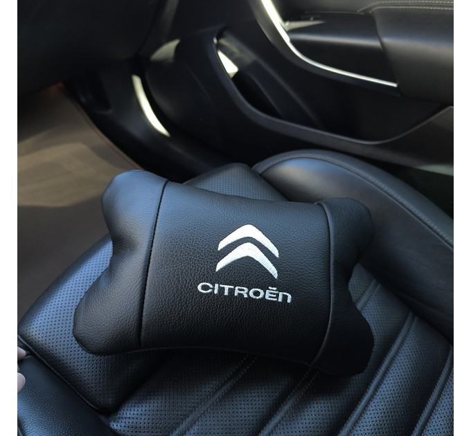 Набор кожаных подушек Citroën из натуральной итальянской кожи + фирменный брелок в подарок