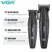 Профессиональный набор для стрижки волос VGR V-640 аккумуляторный Barber Combo PREMIUM. Цвет: черный
