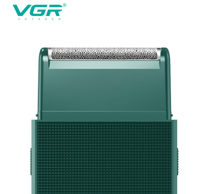 Электробритва VGR V-376 GREEN шейвер, Профессиональный шейвер-электробритва, Портативная бритва