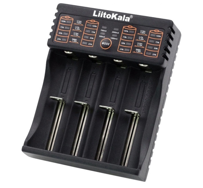 Зарядний пристрій LiitoKala Lii-402 Type-C для акумуляторів 18650, 26650, AA, AAA універсальний зарядник