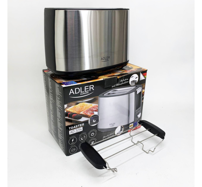 Тостер Adler AD 3214 900Вт 7 режимов обжаривания автоматическое отключение