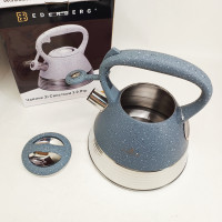 Чайник Edenberg EB-8827 нержавіюча сталь зі свистком 3л Gray