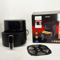 Аэрофритюрница без масла Crownberg CB-5550 2000Вт мультипечь с антипригарной чашей 5л и сенсорная