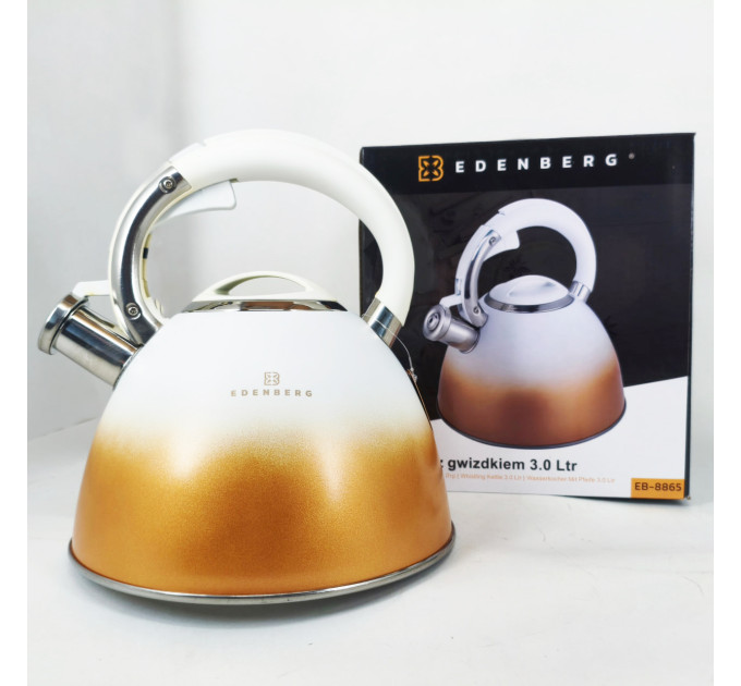 Чайник Edenberg EB-8865 зі свистком 3л White