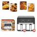 Аерофритюрниця Sokany SK-10041 Air Fryer безмасляного приготування сенсорне керування 8л 1800Вт
